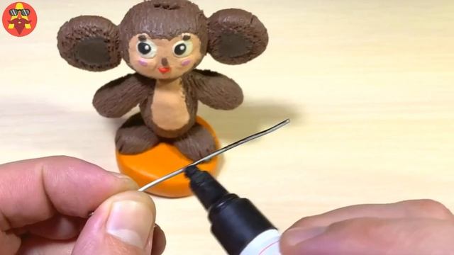 How to make Cheburashka and Monster ? Cheburashka with clay | Apnod смотреть онлайн