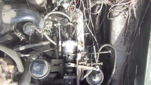 Работа двигателя ЗИЛ-508 (бензин) у фургона ЗИЛ-131