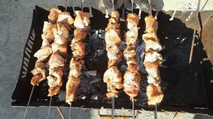 Шашлык из свинины в соевом соусе