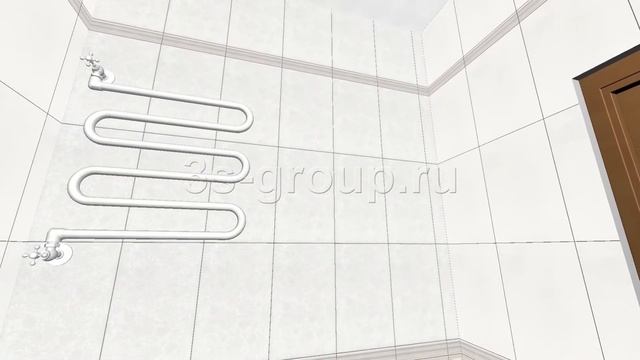 Плитка «Ауленсия» Керама Марацци – вариант раскладки в интерьере ванной | 3D-дизайн смотреть онлайн