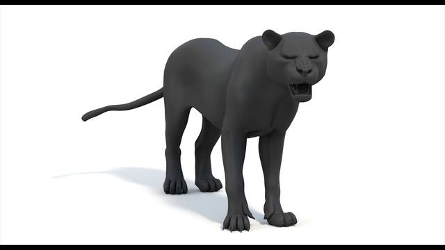 Animated Furry Tiger 3D Model for Download | promax3d.com