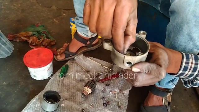 Hero glamour self carbon fitting !! how to glamour self carbon fittings ! self motor problem solve