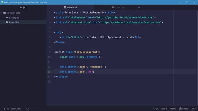 Form Data (FormData) in Javascript (with AJAX)