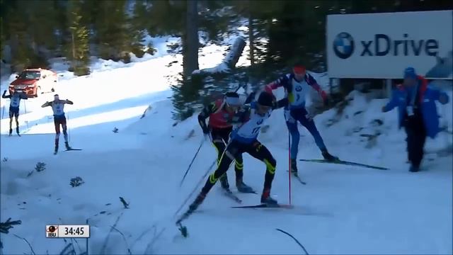 Шипулин - яркая победа в Поклюке 2014. Масс-старт смотреть онлайн