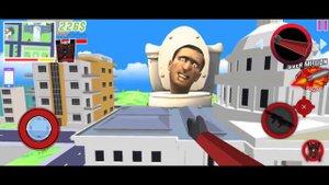 Titan Speakerman vs Skibidi Toilets 😱‼️ - Dude Theft Wars Exe - Dude Theft Wars Funny Moment #9