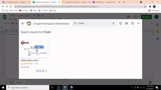Installing the FMath Equation Editor on Google Workspace Apps смотреть онлайн