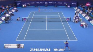 Anastasija Sevastova vs. Zhang Shuai | 2018 WTA Elite Trophy Day 3 | WTA Highlights