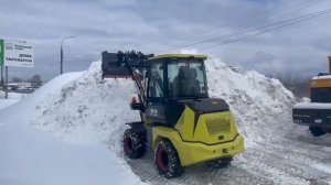 работа фронтального погрузчика Болдер WL 12