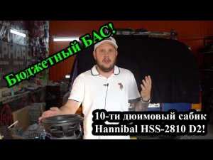 Бюджетный БАС! 10-ти дюймовый сабик Hannibal HSS-2810 D2!