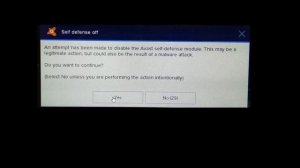 Disable/Enable Avast Self-Defense Module