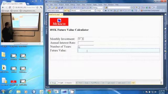 PRG 310 - Visual Studio 2010 - Add a Label to a Web Form смотреть онлайн