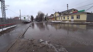 Апрелевка Августовская 1 ливневка потоп.