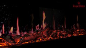 Электрический очаг Royal Flame 5D V-ART: обзор пламени