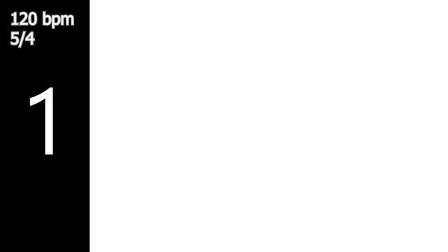 120BPM - 5/4 - Visual Metronome смотреть онлайн