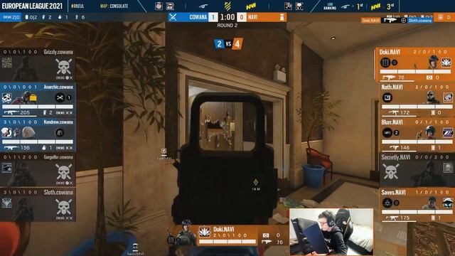 NAVI vs Cowana Gaming & TrainHard eSport - Rainbow Six VOICE COMMS at European League 2021