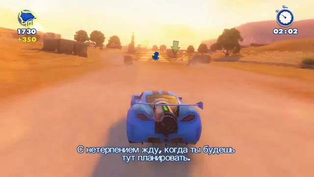 Тачки мультфильм Молния МакКуин и друзья. Игра для детей от Disney Pixar Rush Adventures.