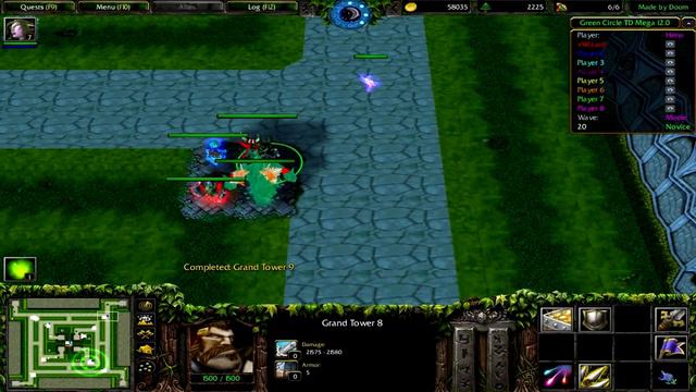 Warcraft 3 | Green Circle TD Mega 12.0 | LVL 40/45 | SOLO | HERO MODE | No Friends, JK ! смотреть онлайн