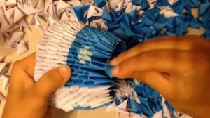 МОДУЛЬНОЕ ОРИГАМИ  УРОК №21  СНЕГУРОЧКА