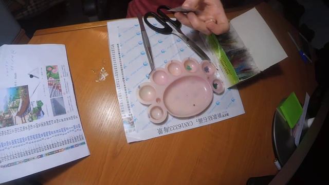 Сборка алмазной вышивки из Китая. Часть 1/2. смотреть онлайн