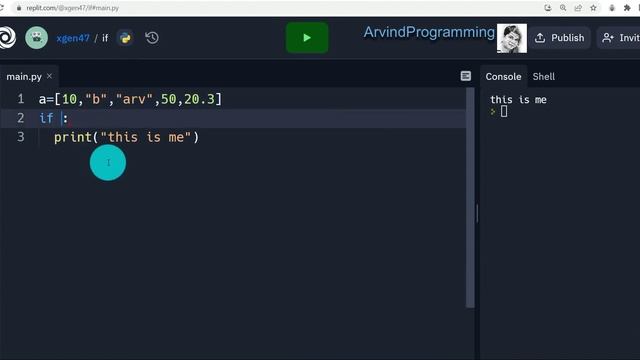 if in python