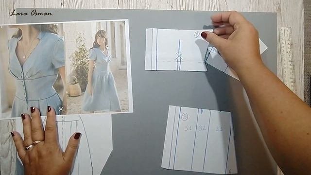 Выкройка Платья из льна.Стильное и Красивое.