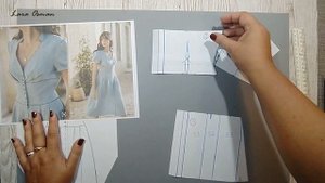 Выкройка Платья из льна.Стильное и Красивое.