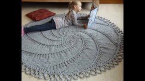 Вязаные ковры из шнура