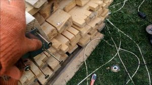 Терасса ч 2 Заливка площадки и установка столбов