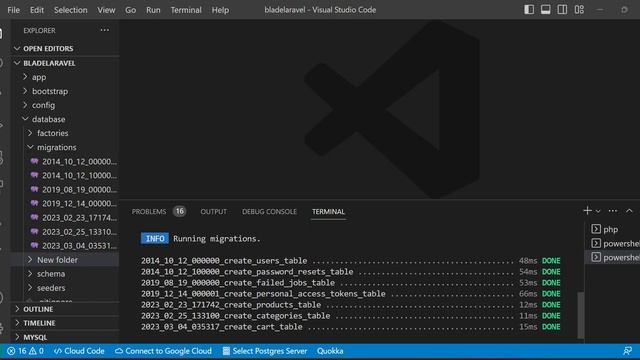 Laravel Framework Database Integration