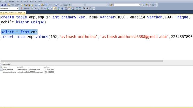 Unique Key | unique key vs primary key | SQL Server Tutorial in Hindi | Lesson - 16 смотреть онлайн