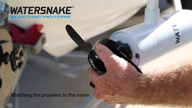 Как установить гребной винт на лодочный электромотор Watersnake?