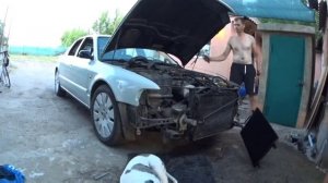 Замена термостата Ауди а8 д2, abz