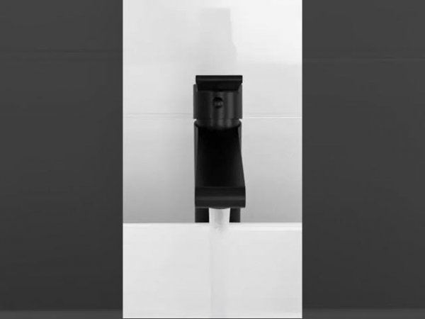 Смеситель чёрный BRASKO BLACK ⚫️ #черныйсмеситель #высокийсмеситель #смесительдляраковины