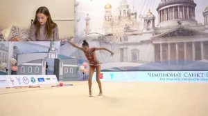 Разбор упражнения по новым правилам обруч | Художественная гимнастика новые правила