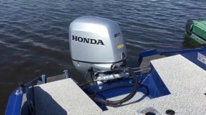 Honda BF80 быстрый старт ! Волжанка 49 Легенд фиш