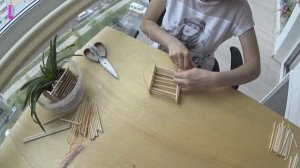 Делаем корзинку (горшок) для орхидеи. Make a basket pot for orchids