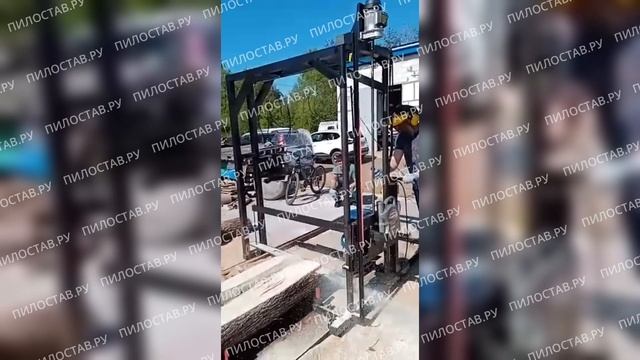 Пилорама шинная для больших диаметров