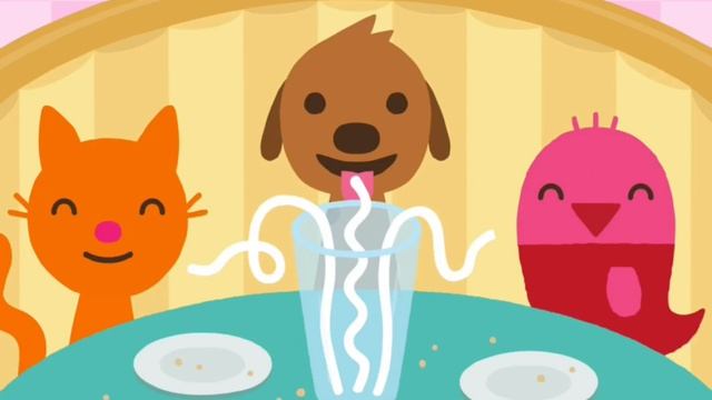 Sago Mini Pet Cafe | Кафе для питомцев - Развивающий мультик (ИГРА) | Children's cartoon game смотреть онлайн