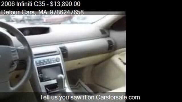 2006 Infiniti G35 x - for sale in Danvers, MA 01923 смотреть онлайн