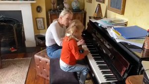 Уроки фортепиано для малышей. Первый ансамбль в 4 руки с моей 5 летней ученицей