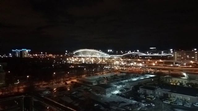 Ночной аэропорт Внуково