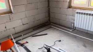 Отопление дома 180кв. Navien deluxe 35k. С комбинированным подключением тёплые полы и радиаторы