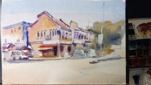 Watercolour | Jalan Tun Razak, Mentakab | Timelapse by Amin Daud