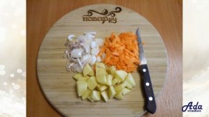 Гороховый суп без замачивания Рецепт, пошаговый, как приготовить, видеорецеп