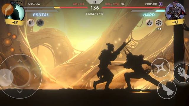 Shadow fight: Shades(beta) last boss "Corsair" Gameplay смотреть онлайн