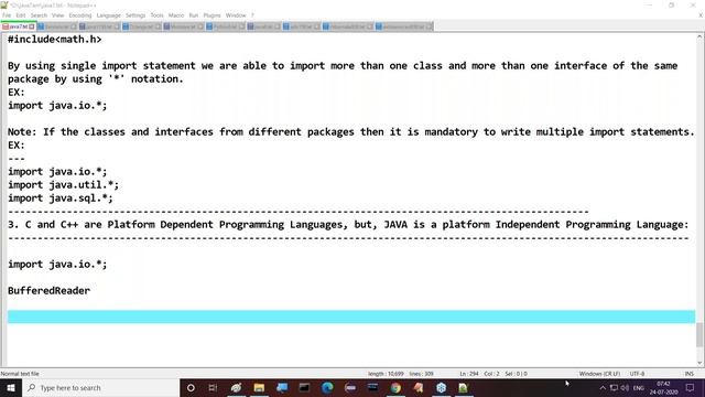 CORE JAVA tutorials || Session - 6 || by Mr. Nagoor Babu On 24-07-2020 @7AM