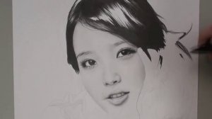 IU - Graphite Pencil Drawing