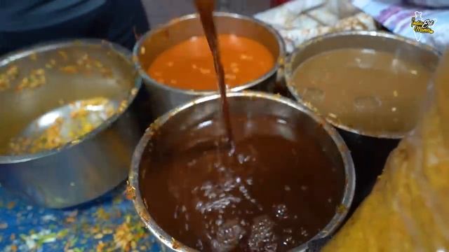 Скоростной скоростной поезд Bhelpuri Chaat Rs. 40_- Только Уличная еда