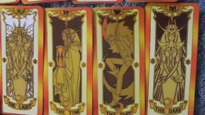 Card Captors Sakura Kero Clow Cards Set Tarot Fortune Box