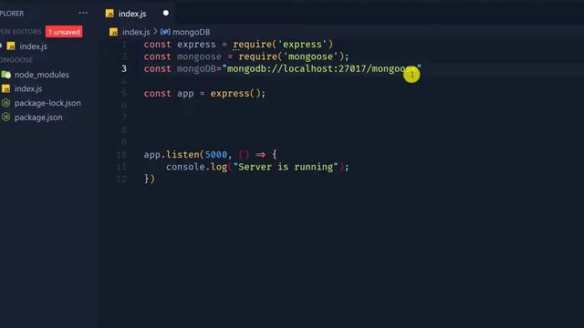 #2 Connect MongoDB with Node.js | Mongoose connect() method | Node.js with MongoDB ✔?